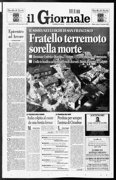 Il giornale : quotidiano del mattino